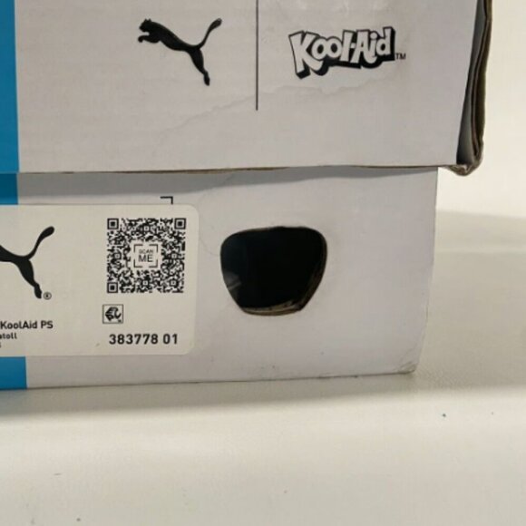 Puma Kool-Aid Suede Blue Youth Kids Sneakers Size 2.5C w/Box - Picture 11 of 11